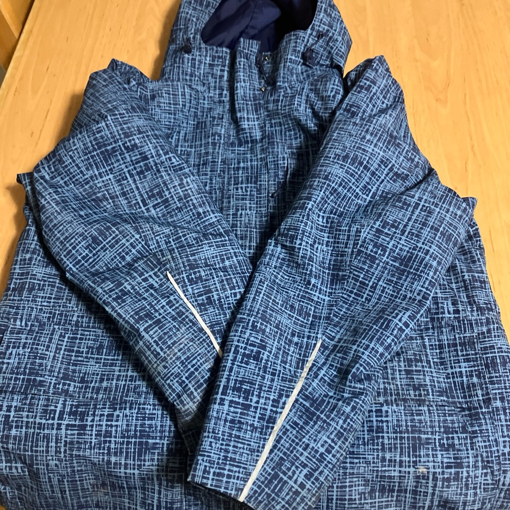 Lands End Blue Squall Coat Medium